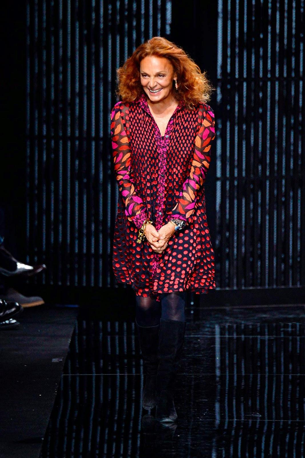 La féminité absolue du défilé Diane Von Furstenberg...