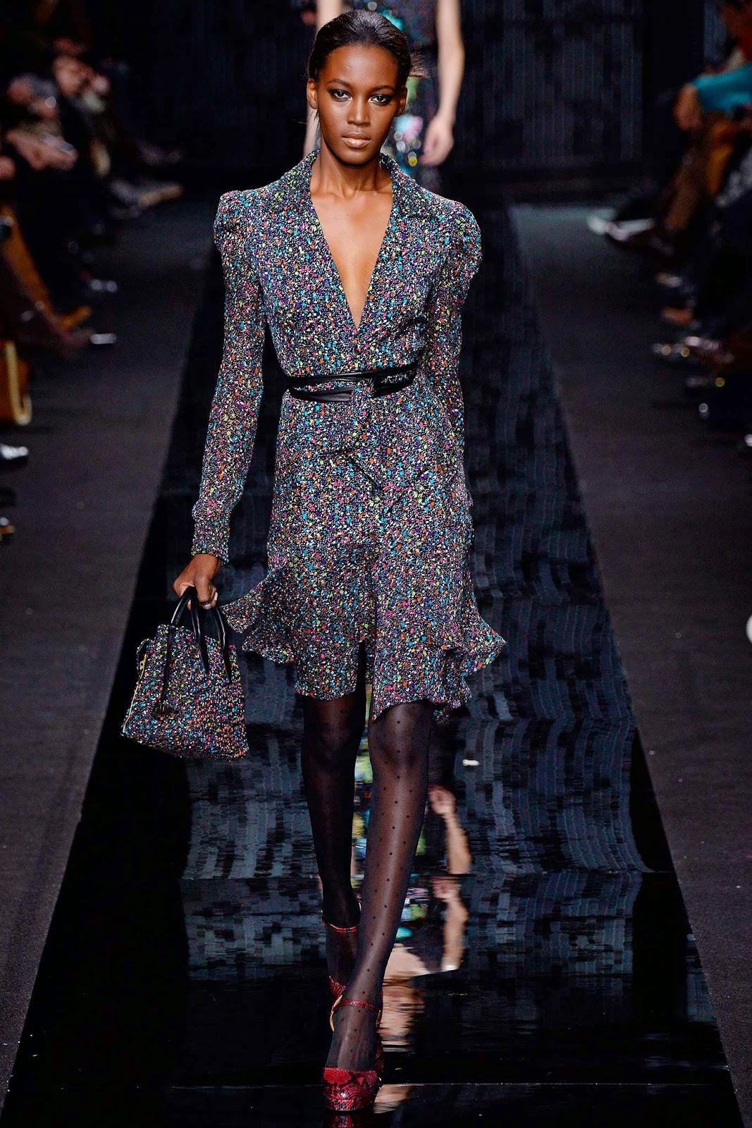 La féminité absolue du défilé Diane Von Furstenberg...