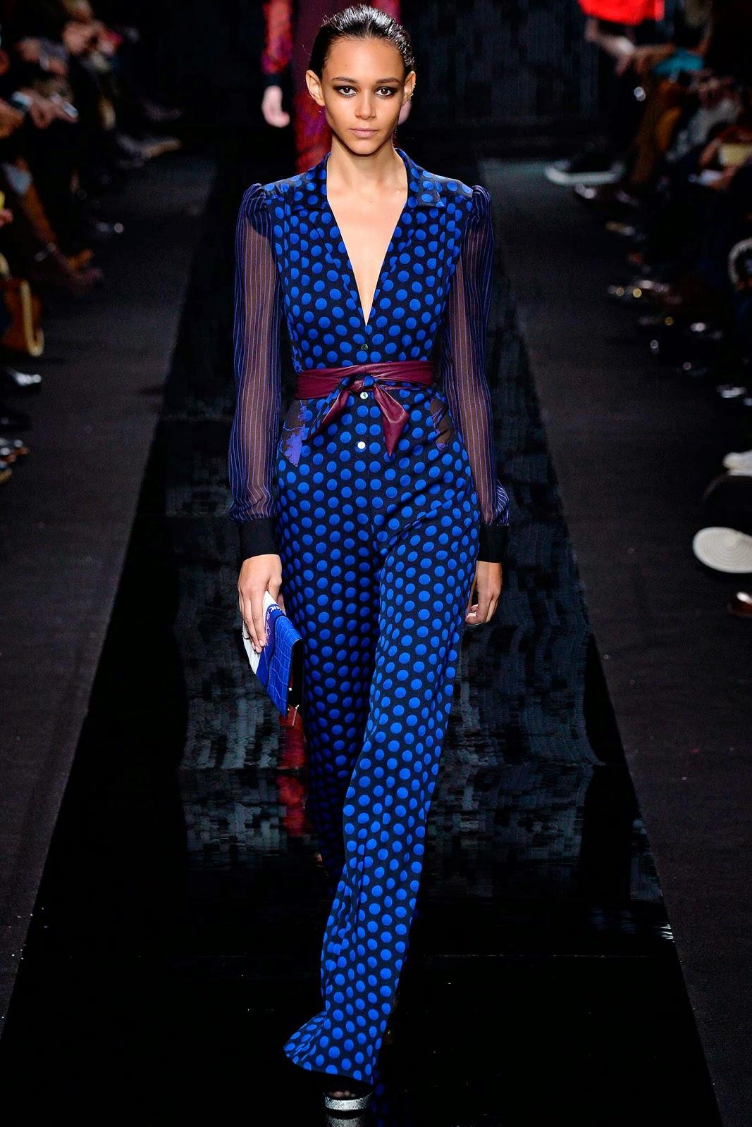 La féminité absolue du défilé Diane Von Furstenberg...