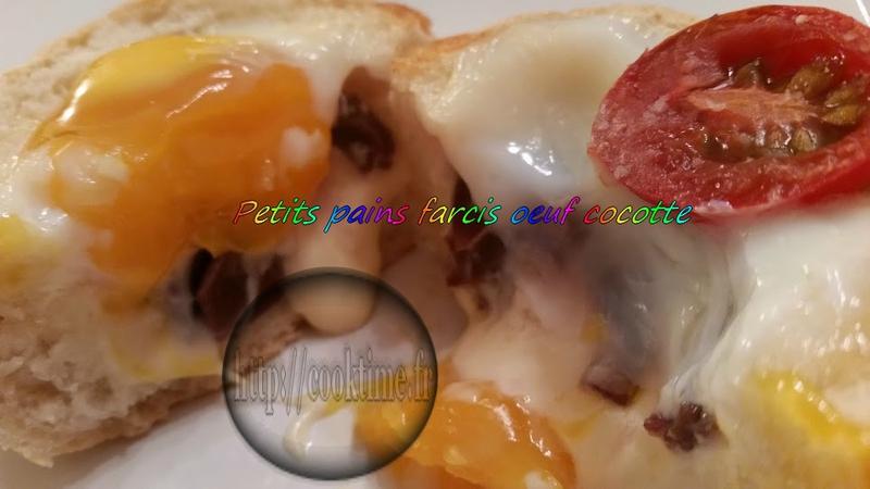 Petit pain farcis oeuf cocotte thermomix