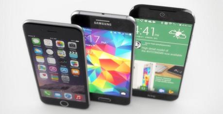 Concepts du Galaxy S6 et du HTC One (M9) aux côtés de l’iPhone 6 Concepts du Galaxy S6 et du HTC One (M9) aux côtés de l’iPhone 6