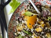 Salade lentilles noires, chou-fleur orange Mi-cru, mi-cuit