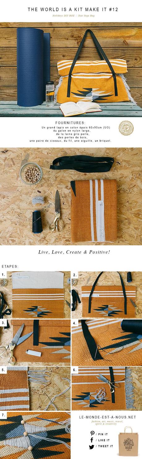 Tutorial Aztec & fringe Yoga Bag DIY