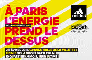 Evenement a PARIS le 21 Fevrier : La Grande Finale BOOST BATTLE RUN!