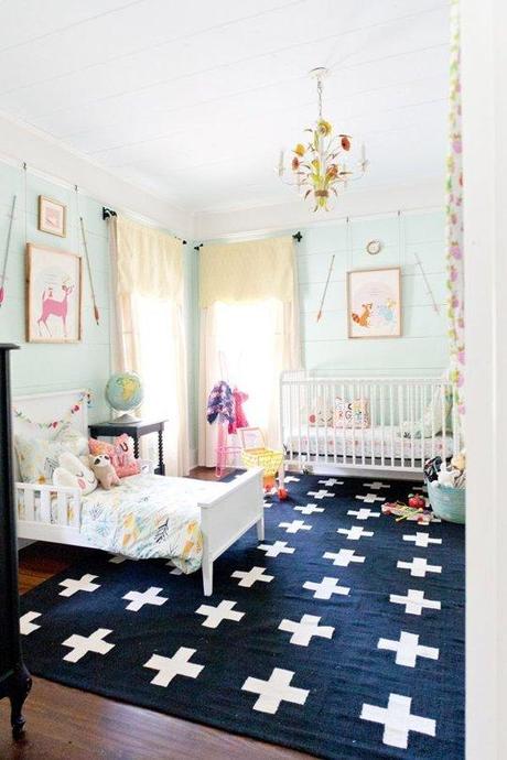 (c) Pinterest - j'adore ce tapis et l'organisation des lits me plaît aussi