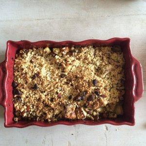 gratin de légumes en crumble