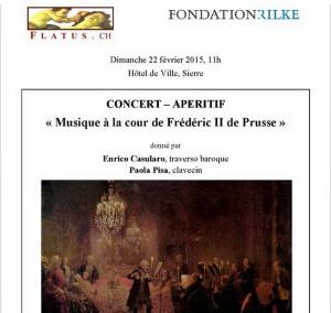 Fondation Rainer-Maria RILKE Concert « Musique à la cour de Frédéric II de Prusse » le 22 Février 2015 CaptureAPLUS7