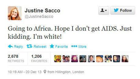 Justine Sacco tweet employeur