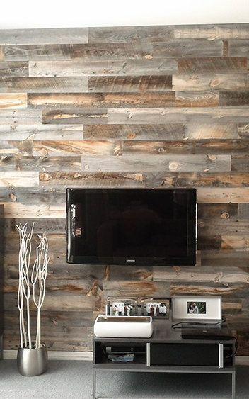 décoration salon mur de bois