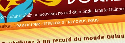 Participez record monde souhaite réaliser Firefox