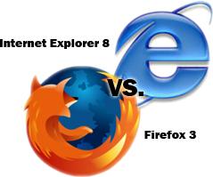 Internet Explorer 8 Vs. Firefox 3