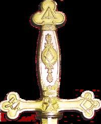 Symboles maçonniques(épée de Lafayette).