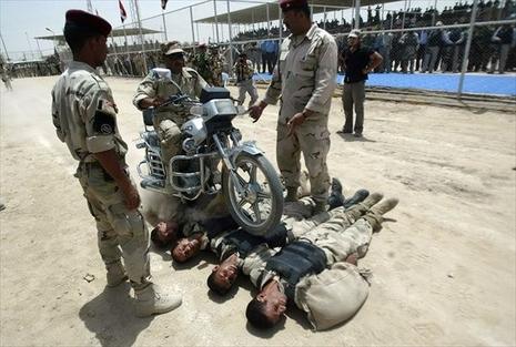 Irak, démonstrations militaires