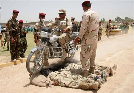 Irak, démonstrations militaires