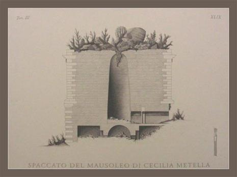 coupe mausolée Cecilla Metella