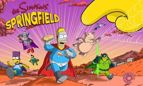 Les Simpson: Springfield sur iPhone, les super-héros et les méchants envahissent la ville