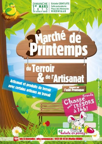 Marché artisanat du Printemps à Viesville
