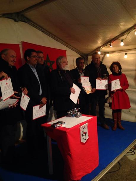 La cérémonie de jumelage entre le Racing Docker Foot de Sète et l' association CHABAB Sportif Errachidia