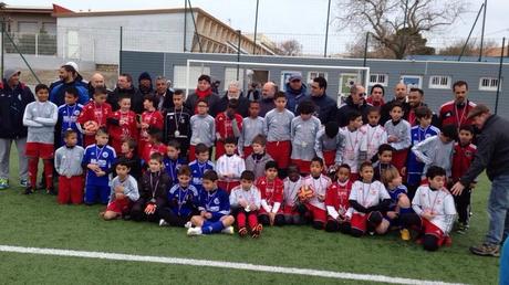 La cérémonie de jumelage entre le Racing Docker Foot de Sète et l' association CHABAB Sportif Errachidia