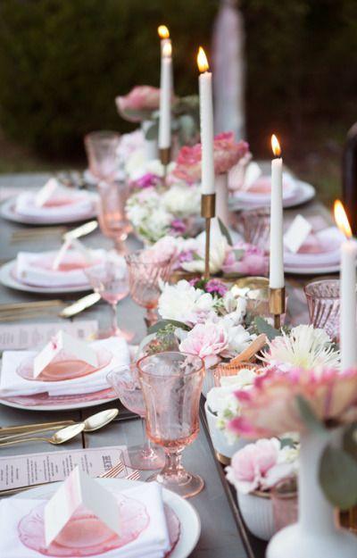 Pink shabby chic #wedding ♥ https://itunes.apple.com/us/app/the-gold-wedding-planner/id498112599?ls=1=8 For your complete wedding ceremony & reception 'to do lists'... FREE FOR A LIMITED TIME ♥ http://pinterest.com/groomsandbrides/boards/ for more magical wedding ideas ♥  pinned with love, to help others.