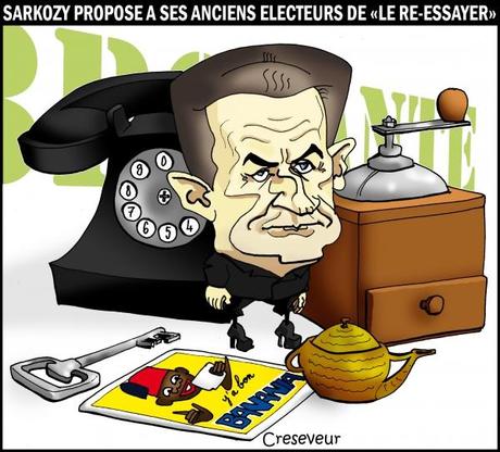 Sarkozy voit 2017 comme une brocante