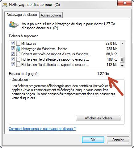 Tips/Tuto : Récupérer plusieurs Giga sur sa partition système Windows C:\
