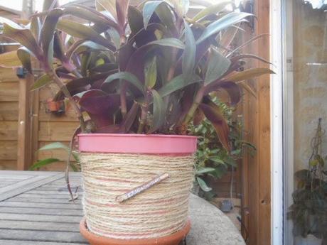 Déco de pot en ficelle
