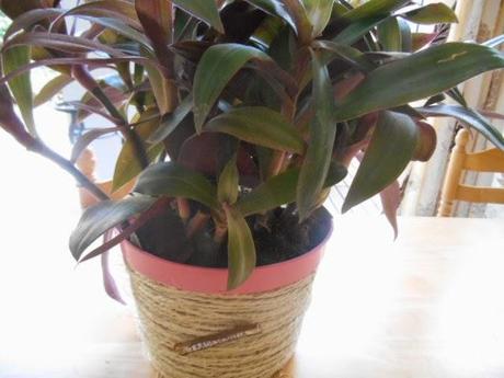 Déco de pot en ficelle