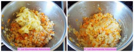 Courges Baby-boo farcies aux radis et aux carottes (Vegan)