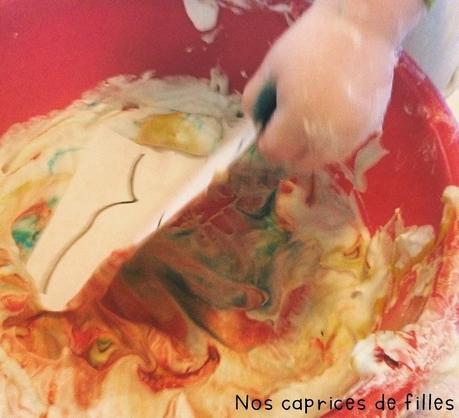 Peinture à la mousse à raser