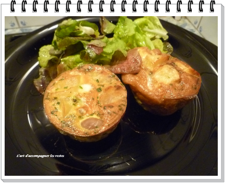 Omelette champignons - pommes de terre1