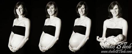 Photos de suivi de grossesse et nouveau-né