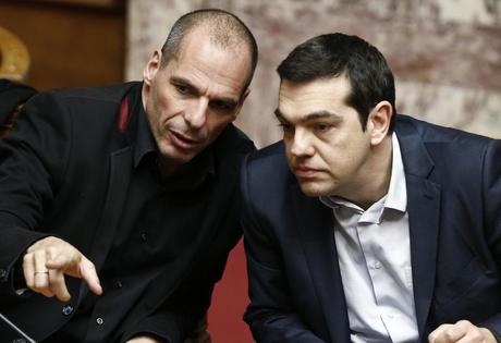 Yanis Varoufakis et Alexis Tsipras