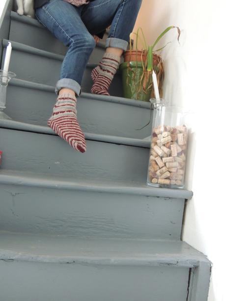 chaussettes escaliers