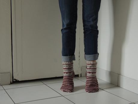 Chaussettes chaussons. chaussettes devant