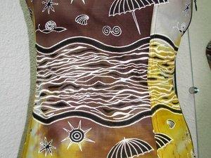 2014.07.03 - Bustier bain de soleil en coton WAX imprimé motifs plage