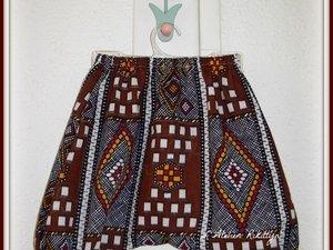 2014.04.23 - Pantalon sarouel pour bébé en tissu coton africain