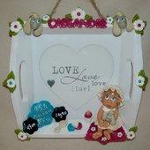 Cadre de Naissance avec bébé en porcelaine froide - Le petit monde d'Ingrid