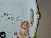 Cadre de Naissance avec bébé en porcelaine froide