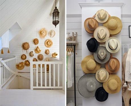 Decoration mur - collection chapeaux