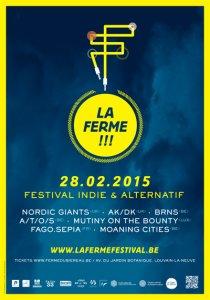 Festival La Ferme: Moaning Cities à la Ferme du Biéreau- Louvain-la-Neuve, le 28 février 2015