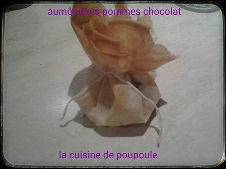 Âumônière pommes chocolat