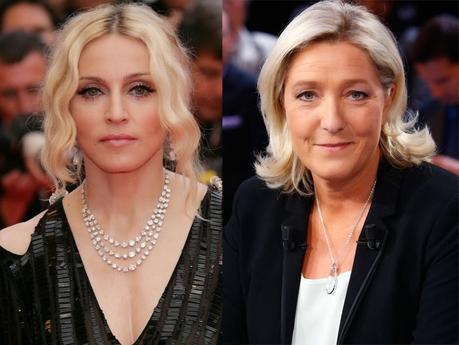 Madonna va boire un verre avec Marine Le Pen