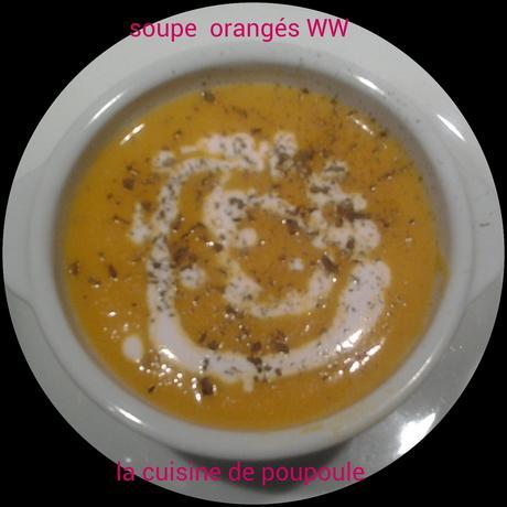 Soupe toute orange WW au thermomix