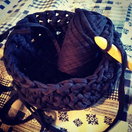 Mon premier panier crocheté !