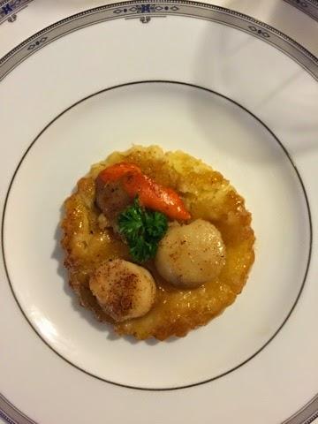 tarte tatin, saint Jacques, caramélisée, pâte sablée, noël, nouvel an 