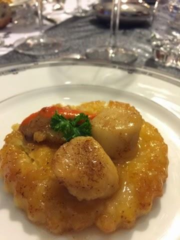 tarte tatin, saint Jacques, caramélisée, pâte sablée, noël, nouvel an 