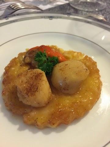 tarte tatin, saint Jacques, caramélisée, pâte sablée, noël, nouvel an 