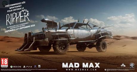 Mad Max : Bonus de précommande et date de sortie