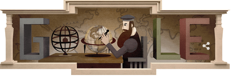 Gérard Mercator, l’atlas, l’histoire et maintenant un doodle